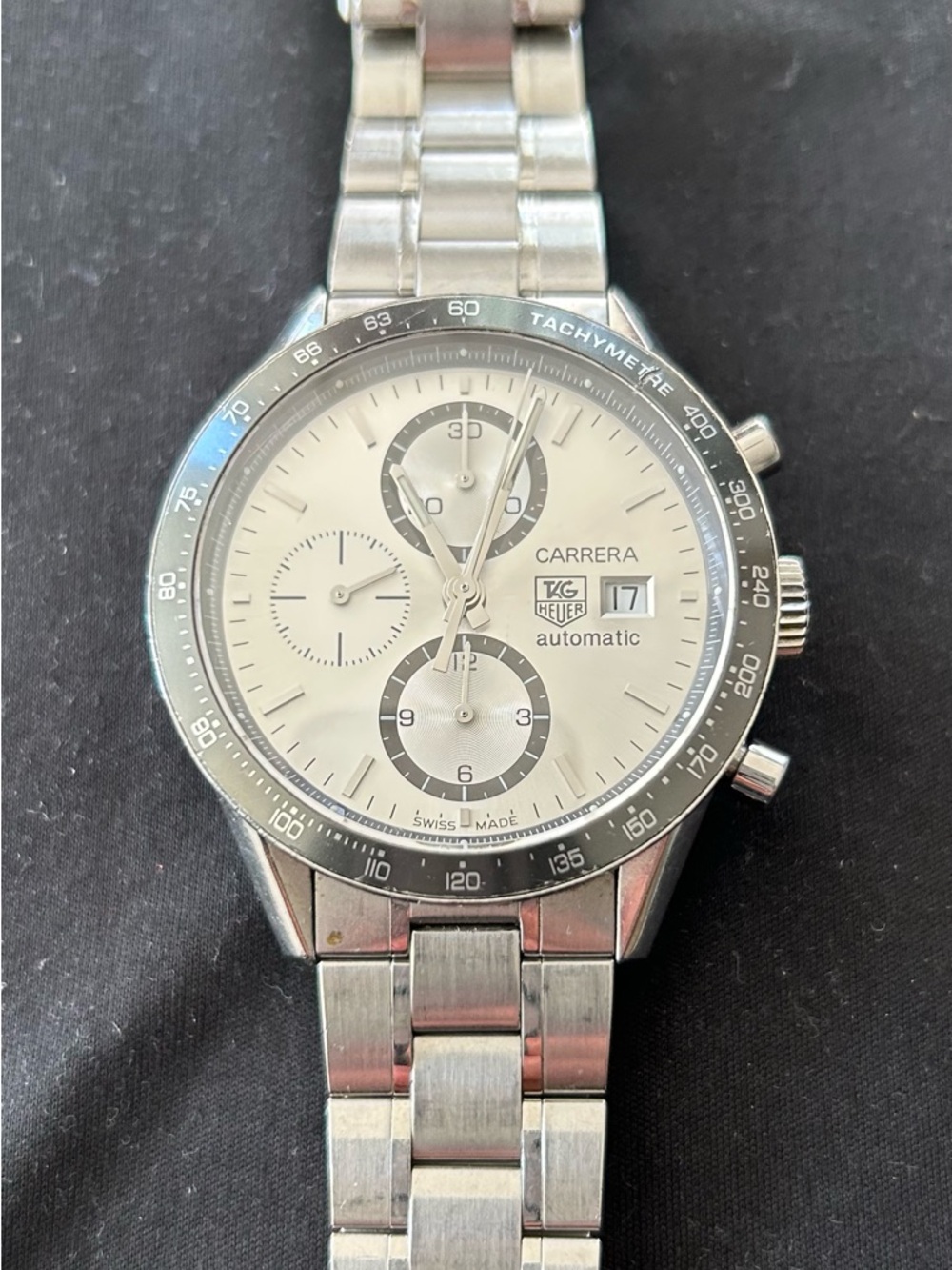 Tag Heuer Silver Dial Carrera Chronograph